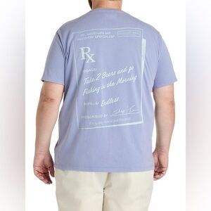 Vineyard Vines Beers Fishing Graphic Tee 4XB Blue Short Sleeve Shirt